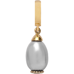 Forgyldt Grey Pearl Dream charm fra Christina* køb det billigst hos Guldsmykket.dk her